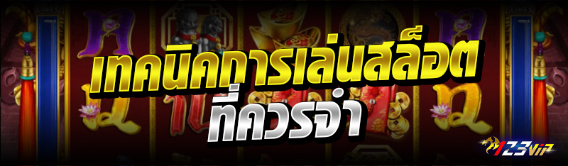 เทคนิคการเล่นสล็อตที่ควรจำ